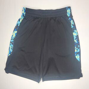 TEK GEAR Boys Small Dry Tek Shorts - Black with Colorful Side Panels